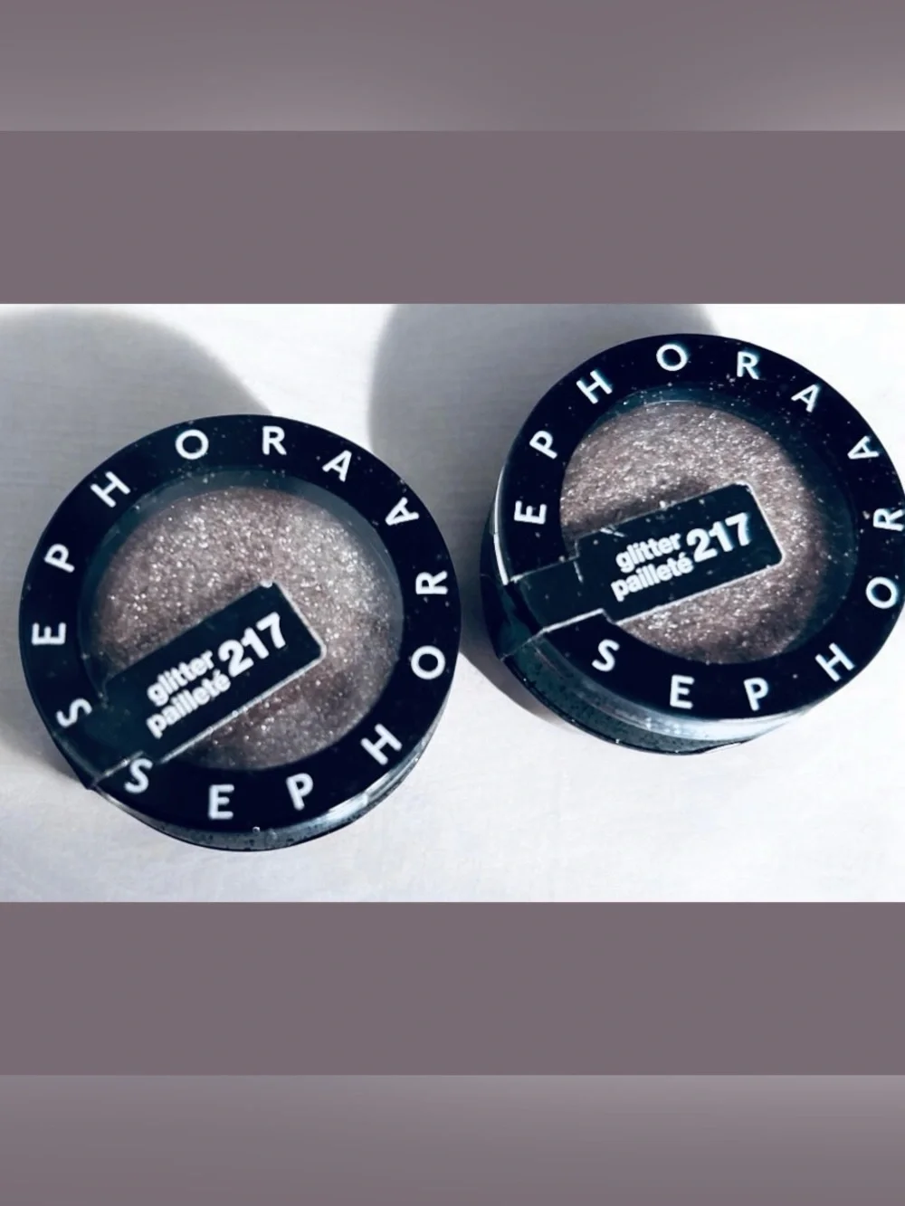 Sephora Colorful Eyeshadow SET Sequin Effect 217 CHOCOLATE CHIP. Glitter Texture